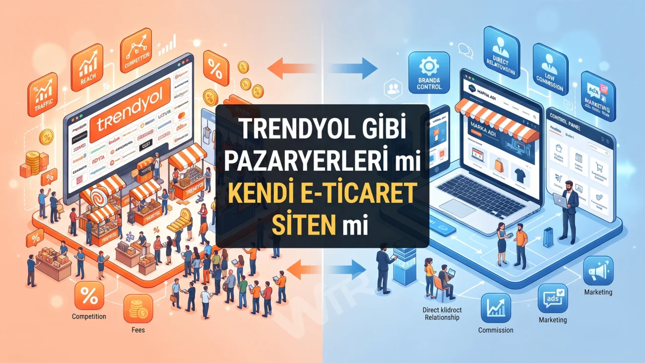 Trendyol Gibi Pazaryerleri mi Kendi E-Ticaret Siten mi